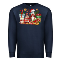 Navy santa fuel coffee cups Premium Sweatshirt - AdoDesignShop