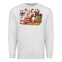Oatmeal Heather santa fuel coffee cups Premium Sweatshirt - AdoDesignShop