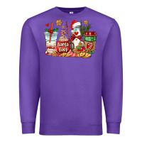 Purple santa fuel coffee cups Premium Sweatshirt - AdoDesignShop