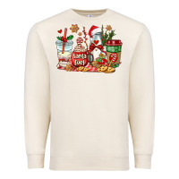 Sandshell santa fuel coffee cups Premium Sweatshirt - AdoDesignShop