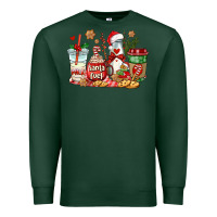 Sports Green santa fuel coffee cups Premium Sweatshirt - AdoDesignShop