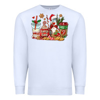 White santa fuel coffee cups Premium Sweatshirt - AdoDesignShop