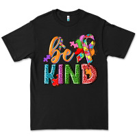 Black Autism be kind Premium Tee - NancyCooperArtShop