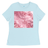Baby Blue glitter pink agate Ladies Tee - TumblerDesignByShophia