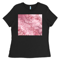 Glitter Pink Agate Ladies Tee | Teevron