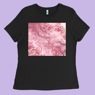 Glitter Pink Agate Ladies Tee Designed By Tumblerdesignbyshophia