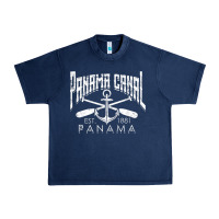 Navy panama canal   central america pacific ocean traveling beach t shirt Urban Heavy Tee - maiPhamDesign