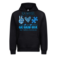 Black in april we wear blue Urban Hoodie - JahusDesignShop