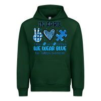 Forest Green in april we wear blue Urban Hoodie - JahusDesignShop