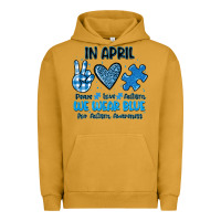 Pigment Peanut Butter in april we wear blue Urban Hoodie - JahusDesignShop