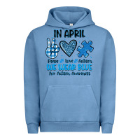 Pigment Pebble Blue in april we wear blue Urban Hoodie - JahusDesignShop