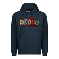 Navy Rodeo Christmas Premium Hoodie - CowhideDigitalArt