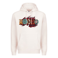 Pale Pink Rodeo Christmas Premium Hoodie - CowhideDigitalArt