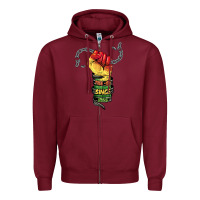 Burgundy free ish since 1865 Zipper Hoodie - BarkalooDesign