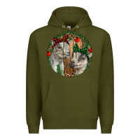 Army Green Baby Goats Christmas Premium Hoodie - RanaPortraitStore