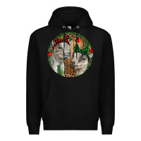 Black Baby Goats Christmas Premium Hoodie - RanaPortraitStore