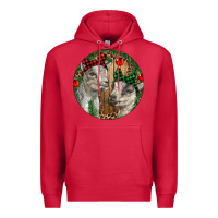 Cardinal Baby Goats Christmas Premium Hoodie - RanaPortraitStore