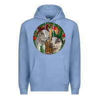Colony Blue Baby Goats Christmas Premium Hoodie - RanaPortraitStore