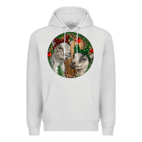 Dove Grey Baby Goats Christmas Premium Hoodie - RanaPortraitStore