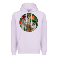 Lilac Baby Goats Christmas Premium Hoodie - RanaPortraitStore