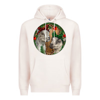 Pale Pink Baby Goats Christmas Premium Hoodie - RanaPortraitStore