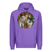 Purple Baby Goats Christmas Premium Hoodie - RanaPortraitStore