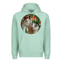Seafoam Baby Goats Christmas Premium Hoodie - RanaPortraitStore
