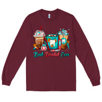 Burgundy Best Dentist Ever Dentist Coffee Cups Long Sleeve Tee - FaDigitalArtStudio