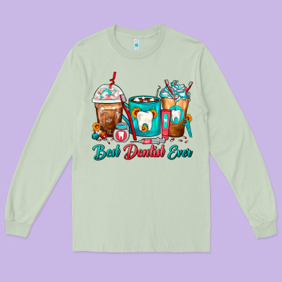 Best Dentist Ever Dentist Coffee Cups Long Sleeve Tee Designed By Fadigitalartstudio