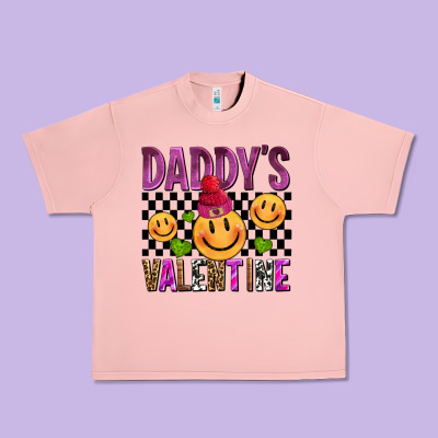 Daddys Valentine Olivia Urban Heavy Tee Designed By Oliviacreatesart