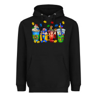 Black autism coffee cup Heavyweight Hoodie - AdoDesignShop