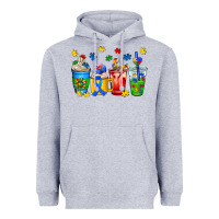 Heather Grey autism coffee cup Heavyweight Hoodie - AdoDesignShop