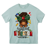 Arona assistant director life afro messy bun Heavy Core Tee - texasbilliewilder