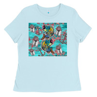 Baby Blue fish lures Ladies Tee - TumblerDesignByShophia