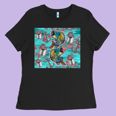 Fish Lures Ladies Tee Designed By Tumblerdesignbyshophia