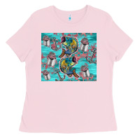Bubblegum Pink fish lures Ladies Tee - TumblerDesignByShophia