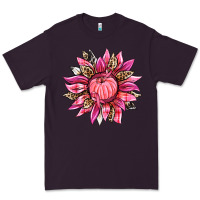 Plum breast cancer sunflower Premium Tee - texasbilliewilder