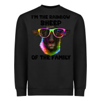 Black i'm the rainbow sheep of the family suffolk sheep Heavyweight Sweatshirt - Artiststas