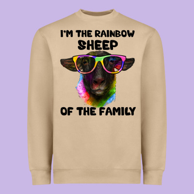 I'm The Rainbow Sheep Of The Family Suffolk Sheep Heavyweight Sweatshirt Designed By Artiststas