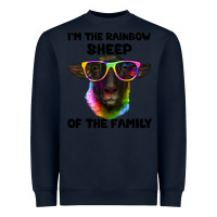Navy i'm the rainbow sheep of the family suffolk sheep Heavyweight Sweatshirt - Artiststas