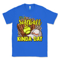 True Royal It's a Softball kinda day leopard Classic Tee - HowdyJamesFarm