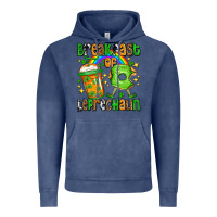 Vintage Denim St. Patrick's Breakfast of leprechaun Vintage Hoodie - OliviaCreatesArt