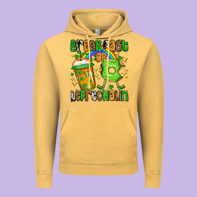 St. Patrick's Breakfast Of Leprechaun Vintage Hoodie Designed By Oliviacreatesart
