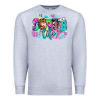 Heather Grey scrub life Premium Sweatshirt - AdoDesignShop