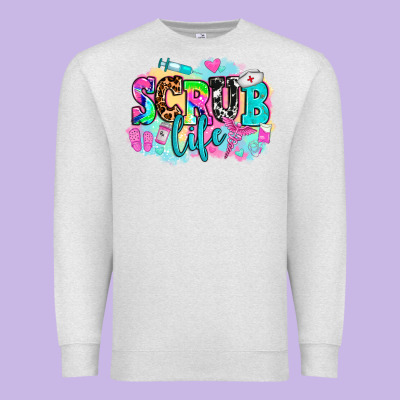 Scrub Life Premium Sweatshirt Designed By Adodesignshop
