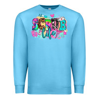 Ocean Blue scrub life Premium Sweatshirt - AdoDesignShop