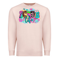Pale Pink scrub life Premium Sweatshirt - AdoDesignShop