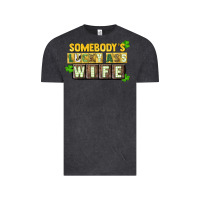 Vintage Black St. Patrick's Somebody's lucky ass wife Vintage Tee - CowGirlArtShop