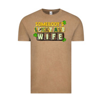 Vintage Coffee St. Patrick's Somebody's lucky ass wife Vintage Tee - CowGirlArtShop