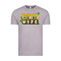 Vintage Zinc St. Patrick's Somebody's lucky ass wife Vintage Tee - CowGirlArtShop